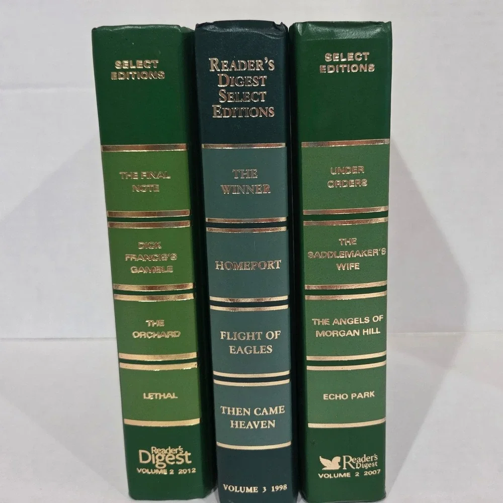 Reader's Digest Select Editions Lot of 3 Hardcover Books (1998, 2007, 2012)